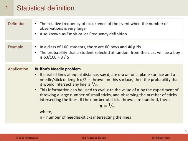 business statistics notes for mba